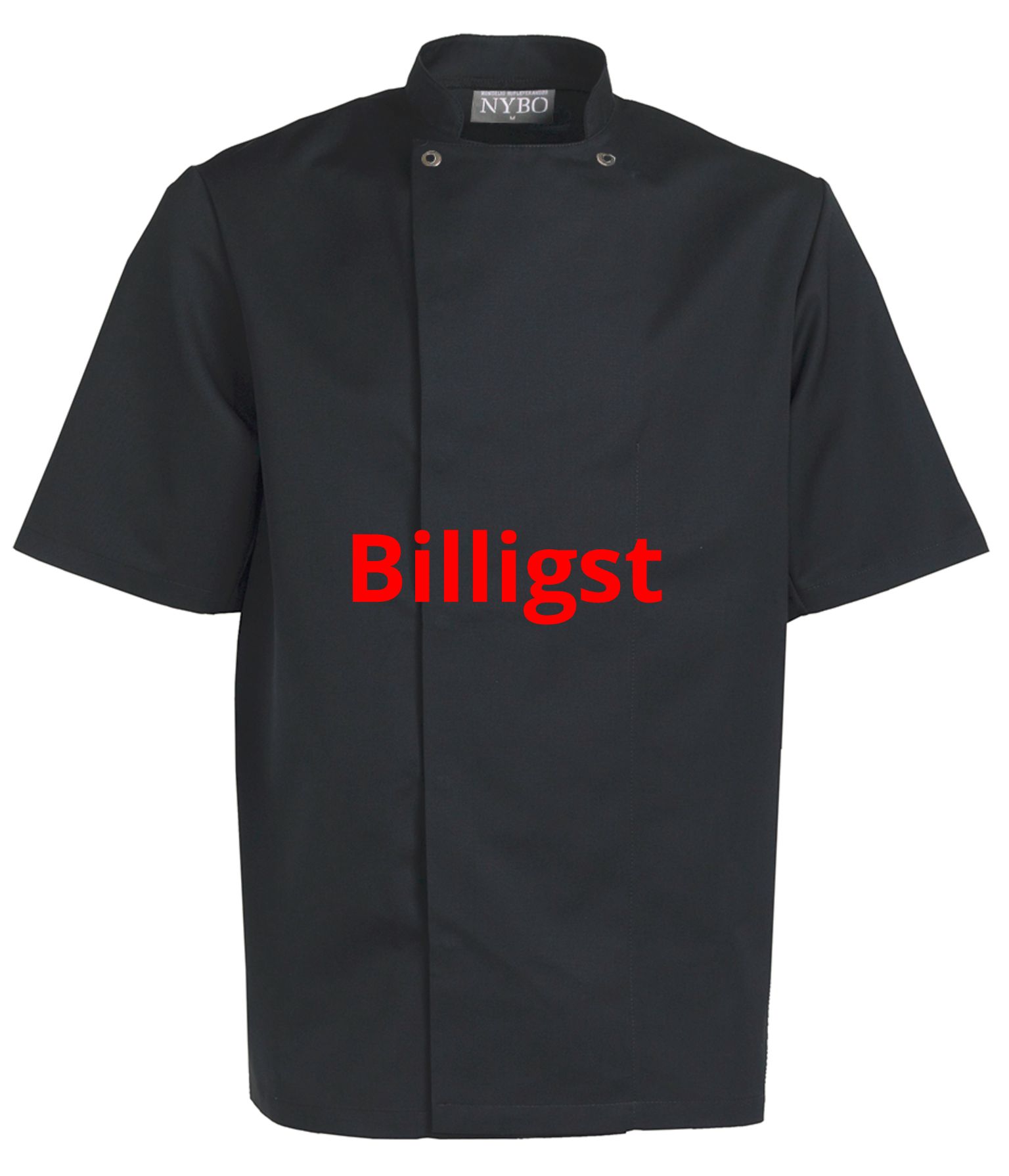 Kokkejakke - Take Away, unisex, Sort, Korte ermer, XS -4XL