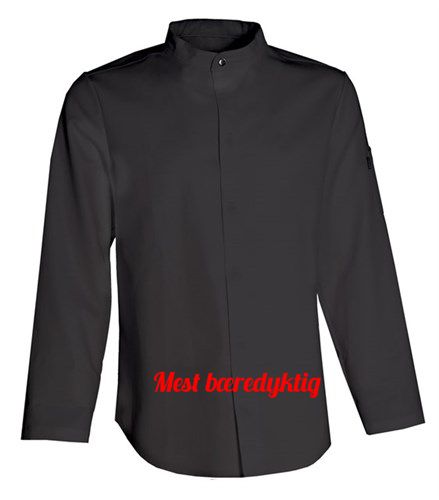 Kokkejakke - Essence, Unisex, Sort, Lange ermer